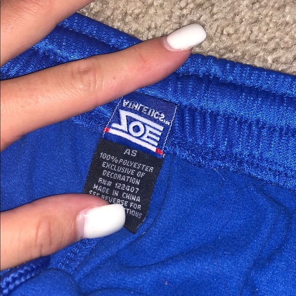 Blue (with white stripe) warm-up pants - Picture 2 of 2